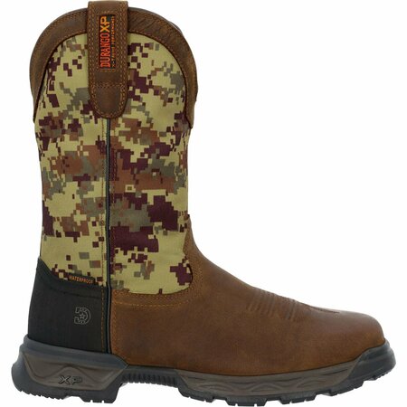 Durango Ranger XP Steel Toe Waterproof Western Work Boot, DARK BROWN GREEN DIGI CAMO, W, Size 8 DDB0457